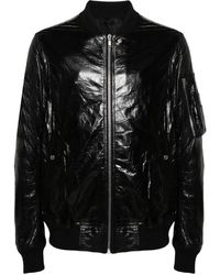 Rick Owens - Leather Bomber Jacket - Lyst