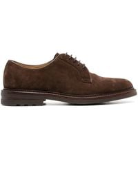 Brunello Cucinelli - Lace-Up Suede Derby Shoes - Lyst