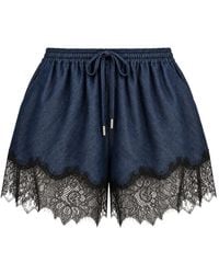 Cinq À Sept - Verne Lace-Trim Shorts - Lyst