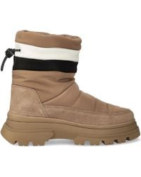 BOSS - Quilted-Panel Boots - Lyst