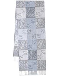 Loewe - Sjaal Met Anagram Jacquard - Lyst