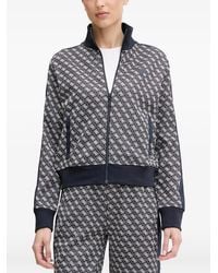 Guess - Patterned Zip-Up Sweatshirt - Lyst