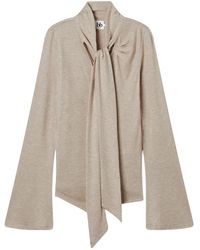 B+ AB - Tie-Neck Long-Sleeve Top - Lyst