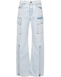 Stella McCartney - Mid-Rise Wide-Leg Cargo Jeans - Lyst