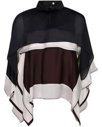 Sacai - Haut Colour Block À Design Superposé - Lyst