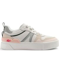 Lacoste - L002 Leather And Mesh Sneakers - Lyst