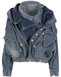 August Barron - X Guess Layered-Panel Deconstructed Jacket - Lyst