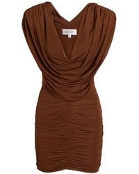 Ronny Kobo - Kehlani V-Neck Ruched Mini Dress - Lyst