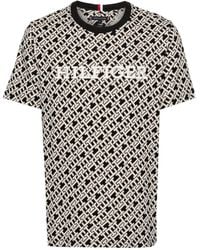 Tommy Hilfiger - Katoenen T-shirt Met Monogramprint - Lyst