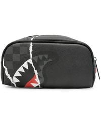 Sprayground - Shark Mouth Checkered Clutch Bag - Lyst