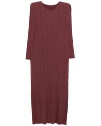 Pleats Please Issey Miyake - Pleated Midi Dress - Lyst