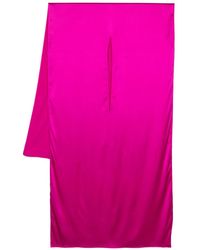 Gianluca Capannolo - Cut-Out Detail Silk-Blend Scarf - Lyst