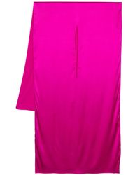 Gianluca Capannolo - Cut-Out Detail Silk-Blend Scarf - Lyst
