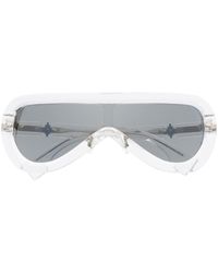 Marcelo Burlon - Lunaria Transparent Sunglasses - Lyst
