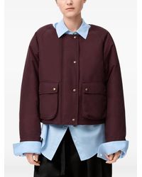 Loewe - Donsjack Van Lammy En Katoenblend - Lyst