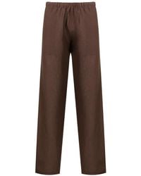 Amir Slama - Elasticated-Waistband Linen Trousers - Lyst