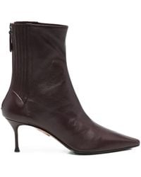 Aquazzura - Saint Honoré Leather Ankle Boots - Lyst
