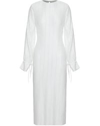 LES FILLES D'EVA - Robe Longue À Design Plissé - Lyst