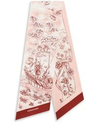 Ferragamo - Voyage-Print Silk Bandeau - Lyst