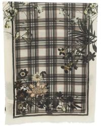 Marc O' Polo - Floral Check-Print Scarf - Lyst