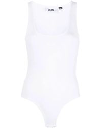 Gcds - Logo-Print Sleeveless Bodysuit - Lyst