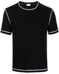 Filippa K - T-shirt en coton à coutures contrastantes - Lyst