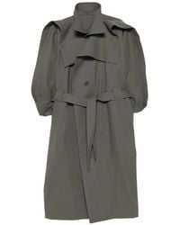 Issey Miyake - Calligraph Belted Single Breasted Coat - Lyst