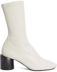 Jil Sander - Block-Heel Ankle Boots - Lyst