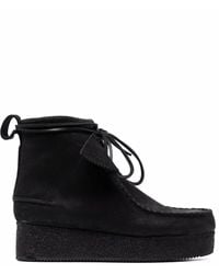 Clarks - Wallabee Leather Boots - Lyst