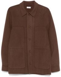 Fursac - Button Pockets Wool Double Breasted Coat - Lyst