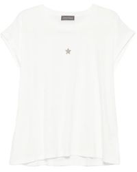Lorena Antoniazzi - Capricorn Star-Embellished T-Shirt - Lyst