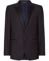 Dolce & Gabbana - Contrasting Lapels Two-piece Suit - Lyst