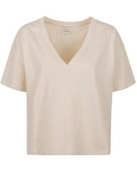 Loulou - V-Neck Short-Sleeve T-Shirt - Lyst