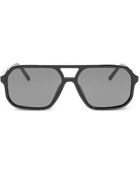 Dolce & Gabbana - Geometric-Frame Double-Bridge Sunglasses - Lyst