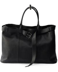 Prada - Buckle Antiqued Nappa Leather Bag - Lyst