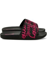 Versace Jeans Couture - Logo-Print Slides - Lyst