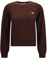 Maison Kitsuné - Baby Fox Merino Sweater - Lyst