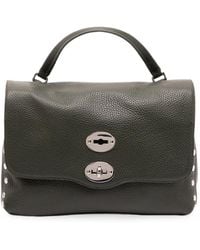 Zanellato - Small Postina Daily Stud-Embellished Calf Leather Shoulder Bag - Lyst