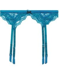 Fleur du Mal - Bianca Lace Garter Belt - Lyst