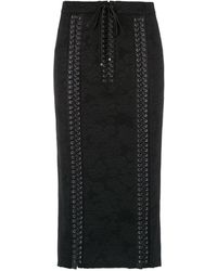 Dolce & Gabbana Spitzenrock im Korsett-Look - Schwarz