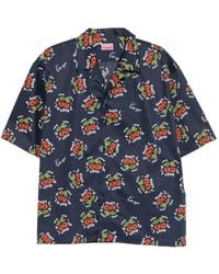 KENZO - Cherry-Print Short-Sleeve Shirt - Lyst