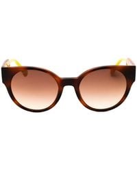 MAX&Co. - Tortoiseshell-Effect Round-Frame Sunglasses - Lyst