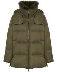 Yves Salomon - ウールカラーダウンジャケット - Lyst