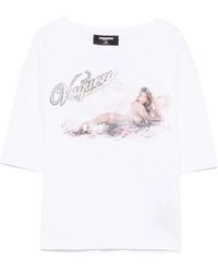 DSquared² - Oberteil Mit Grafischem Print - Lyst