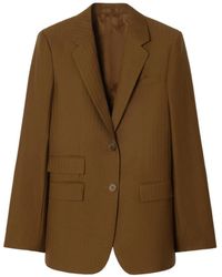Burberry - Wool Mohair Tailored Jacket - Lyst
