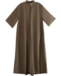 Studio Nicholson - Button-front midi shirt dress - Lyst