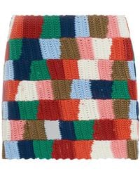 Marni - Jupe En Maille À Design Colour Block - Lyst