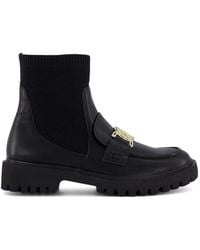 Liu Jo - Cora Logo-Plaque Ankle Boots - Lyst