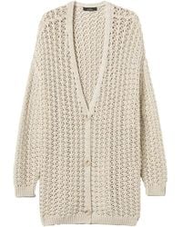 Twinset - Open-Knit Maxi Cardigan - Lyst
