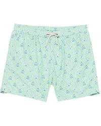MC2 Saint Barth - Graphic-Print Swim Shorts - Lyst